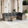 Set de muebles de jardín 9 pzas y cojines ratán sintético gris de , Conjuntos de jardín - Ref: Foro24-3264763, Precio: 510,10...