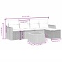 Set de muebles de jardín 6 pzas y cojines ratán sintético gris de , Conjuntos de jardín - Ref: Foro24-3264833, Precio: 331,39...