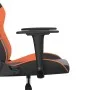 Silla gaming de masaje cuero sintético negro y naranja de , Sillones para videojuegos - Ref: Foro24-345405, Precio: 108,11 €,...