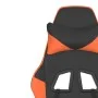 Silla gaming de masaje cuero sintético negro y naranja de , Sillones para videojuegos - Ref: Foro24-345405, Precio: 108,11 €,...