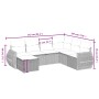 Set de comedor de jardín 7 pzas y cojines ratán sintético negro de , Conjuntos de jardín - Ref: Foro24-3264141, Precio: 462,1...