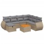 Juego de sofás jardín con cojines beige mezcla 8 pzas ratán PE de , Conjuntos de jardín - Ref: Foro24-3265077, Precio: 498,39...
