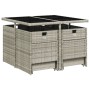 Set comedor de jardín 9 pzas cojines ratán sintético gris claro de , Conjuntos de jardín - Ref: Foro24-3210599, Precio: 434,3...
