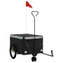 Remolque para bicicleta hierro negro y gris 45 kg de , Remolques para bicicletas - Ref: Foro24-94112, Precio: 103,62 €, Descu...