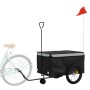 Remolque para bicicleta hierro negro y gris 45 kg de , Remolques para bicicletas - Ref: Foro24-94112, Precio: 103,62 €, Descu...
