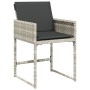 Set comedor jardín 7 pzas y cojines ratán sintético gris claro de , Conjuntos de jardín - Ref: Foro24-3211271, Precio: 404,71...