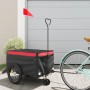 Remolque para bicicleta hierro negro y rojo 30 kg de , Remolques para bicicletas - Ref: Foro24-94097, Precio: 89,16 €, Descue...