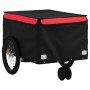Remolque para bicicleta hierro negro y rojo 30 kg de , Remolques para bicicletas - Ref: Foro24-94097, Precio: 89,16 €, Descue...