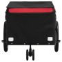 Remolque para bicicleta hierro negro y rojo 30 kg de , Remolques para bicicletas - Ref: Foro24-94097, Precio: 89,16 €, Descue...