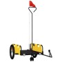 Remolque para bicicletas hierro y tela Oxford amarillo de , Remolques para bicicletas - Ref: Foro24-94190, Precio: 80,16 €, D...