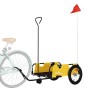 Remolque para bicicletas hierro y tela Oxford amarillo de , Remolques para bicicletas - Ref: Foro24-94190, Precio: 80,16 €, D...