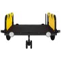 Remolque para bicicletas hierro y tela Oxford amarillo de , Remolques para bicicletas - Ref: Foro24-94190, Precio: 80,16 €, D...