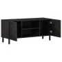 Mueble de TV madera maciza de mango negro 105x33x46 cm de , Muebles TV - Ref: Foro24-356819, Precio: 87,86 €, Descuento: %