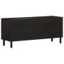 Mueble de TV madera maciza de mango negro 105x33x46 cm de , Muebles TV - Ref: Foro24-356819, Precio: 101,59 €, Descuento: %