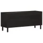 Mueble de TV madera maciza de mango negro 105x33x46 cm de , Muebles TV - Ref: Foro24-356819, Precio: 87,86 €, Descuento: %