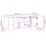 Mueble de TV madera maciza de mango negro 105x33x46 cm de , Muebles TV - Ref: Foro24-356819, Precio: 101,59 €, Descuento: %
