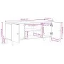 Mueble de TV madera maciza de mango negro 105x33x46 cm de , Muebles TV - Ref: Foro24-356819, Precio: 87,86 €, Descuento: %