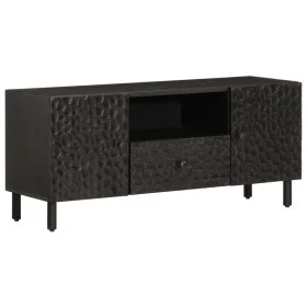 Mueble de TV madera maciza de mango negro 105x33x46 cm de , Muebles TV - Ref: Foro24-356833, Precio: 91,68 €, Descuento: %