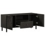 Mueble de TV madera maciza de mango negro 105x33x46 cm de , Muebles TV - Ref: Foro24-356833, Precio: 92,58 €, Descuento: %