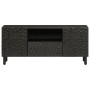 Mueble de TV madera maciza de mango negro 105x33x46 cm de , Muebles TV - Ref: Foro24-356833, Precio: 92,58 €, Descuento: %