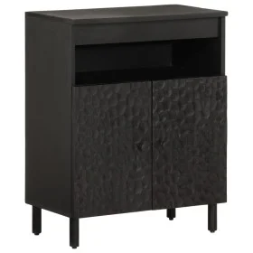 Aparador madera maciza de mango negro 60x33x75 cm de , Aparadores - Ref: Foro24-356844, Precio: 101,35 €, Descuento: %