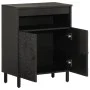 Aparador madera maciza de mango negro 60x33x75 cm de , Aparadores - Ref: Foro24-356844, Precio: 101,35 €, Descuento: %
