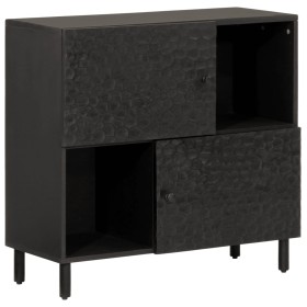 Aparador madera maciza de mango negro 80x33x75 cm de , Aparadores - Ref: Foro24-356846, Precio: 121,07 €, Descuento: %