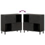 Aparador madera maciza de mango negro 80x33x75 cm de , Aparadores - Ref: Foro24-356846, Precio: 121,07 €, Descuento: %