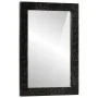 Espejo de baño madera maciza mango y vidrio negro 50x70x2,5 cm de , Espejos - Ref: Foro24-356850, Precio: 64,76 €, Descuento: %