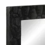 Espejo de baño madera maciza mango y vidrio negro 50x70x2,5 cm de , Espejos - Ref: Foro24-356850, Precio: 64,76 €, Descuento: %