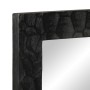 Espejo de baño madera maciza mango y vidrio negro 50x70x2,5 cm de , Espejos - Ref: Foro24-356850, Precio: 65,87 €, Descuento: %