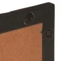 Espejo de baño madera maciza mango y vidrio negro 50x70x2,5 cm de , Espejos - Ref: Foro24-356850, Precio: 64,76 €, Descuento: %