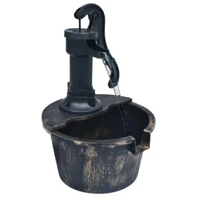 Fuente de jardín con forma de barril y con bomba de vidaXL, Fuentes y cascadas - Ref: Foro24-48231, Precio: 45,35 €, Descuent...