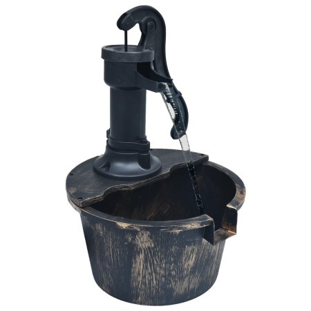 Fuente de jardín con forma de barril y con bomba de vidaXL, Fuentes y cascadas - Ref: Foro24-48231, Precio: 43,08 €, Descuent...