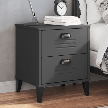 Mesita de noche VIKEN madera de ingeniería gris antracita de , Mesitas de noche - Ref: Foro24-374910, Precio: 54,95 €, Descue...
