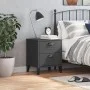 Mesita de noche VIKEN madera de ingeniería gris antracita de , Mesitas de noche - Ref: Foro24-374910, Precio: 51,29 €, Descue...