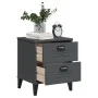 Mesita de noche VIKEN madera de ingeniería gris antracita de , Mesitas de noche - Ref: Foro24-374910, Precio: 51,29 €, Descue...
