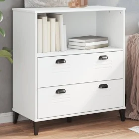 Librería VIKEN madera de ingeniería blanco 80x40x90 cm de , Librerías y estanterías - Ref: Foro24-374944, Precio: 145,15 €, D...