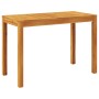 Mesa de comedor de jardín madera maciza de acacia 110x55x75 cm de , Mesas de jardín - Ref: Foro24-366368, Precio: 143,17 €, D...