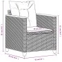 Silla de jardín con cojines ratán sintético negro de , Sillas de jardín - Ref: Foro24-366321, Precio: 92,63 €, Descuento: %