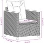 Silla de jardín con cojines ratán sintético negro de , Sillas de jardín - Ref: Foro24-366321, Precio: 94,22 €, Descuento: %