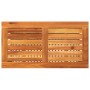 Mesa de jardín ratán sintético madera acacia negro 70x38x42 cm de , Mesas de jardín - Ref: Foro24-366270, Precio: 61,01 €, De...