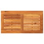 Mesa de jardín ratán sintético madera acacia beige 70x38x42 cm de , Mesas de jardín - Ref: Foro24-366272, Precio: 56,94 €, De...