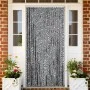 Cortina antimoscas chenilla gris negro y blanco 100x230 cm de , Mosquiteras para ventanas - Ref: Foro24-377338, Precio: 66,13...