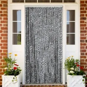 Cortina antimoscas chenilla gris negro y blanco 56x200 cm de , Mosquiteras para ventanas - Ref: Foro24-377333, Precio: 39,71 ...