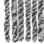 Gray black and white chenille fly curtain 56x200 cm by , Mosquito nets for windows - Ref: Foro24-377333, Price: 39,71 €, Disc...