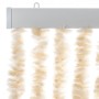 Cortina antimoscas chenilla beige y blanco 100x220 cm de , Mosquiteras para ventanas - Ref: Foro24-377344, Precio: 66,05 €, D...