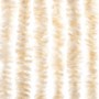 Cortina antimoscas chenilla beige y blanco 100x220 cm de , Mosquiteras para ventanas - Ref: Foro24-377344, Precio: 66,05 €, D...