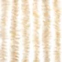 Cortina antimoscas chenilla beige y blanco 100x220 cm de , Mosquiteras para ventanas - Ref: Foro24-377344, Precio: 65,39 €, D...