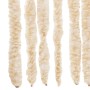 Cortina antimoscas chenilla beige y blanco 100x220 cm de , Mosquiteras para ventanas - Ref: Foro24-377344, Precio: 66,05 €, D...